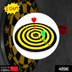 PremiumAV Small Dart Board with 2 Darts Set for Kids Children. Indoor Sports Games Board Game Dart Board Game.