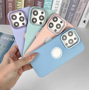 Texture Leather Hard Case For Iphone