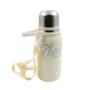 PremiumAV Stainless Steel Vacuum Insulated Water Bottle | Leak Proof Flask for Tea Coffee | Reusable Water Bottle with Hanging Strap | Bottle for Hot - PremiumAV