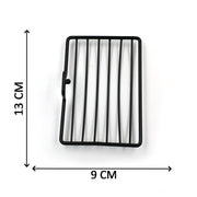 Two wall mount soap racks providing an efficient storage solution for bathroom essentials.