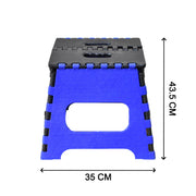 Easy-to-use foldable step stool, helping reach high shelves and cabinets.
