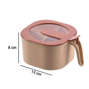 PremiumAV Four Grid Spice Storage Seasoning Box