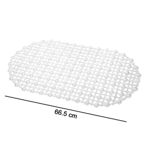 PremiumAV Nonslip Soft Rubber Bath Mat for Bathtub and Shower, Anti Slip Bacterial Anti Bacterial Machine Washable PVC Bath Mat