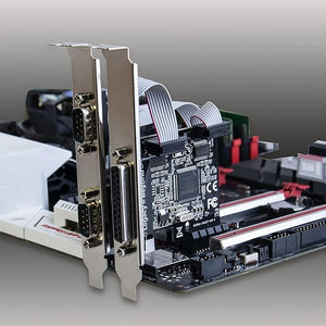PremiumAV PremiumAV PremiumAV Legacy and Beyond Dual-Serial (2 Port) Plus Single (1) Parallel Port PCI Express Card Compatible with 16C550 UART –  