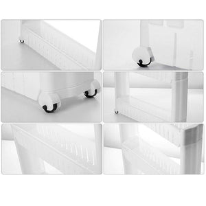 Space-saving 4-layer organizer rack