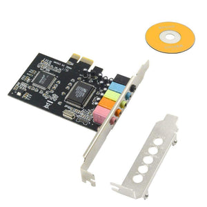 PremiumAV PremiumAV CMI8738 6-Channel PCI Express Digital 3D Audio Stereo Sound Card for PC Surround Sound for Gaming, Movies, and Music - PremiumAV