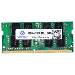 ATEVON ATEVON 8GB DDR4 Laptop Memory, 2666 MHz CL19, CT8G4SFRA266 - PremiumAV