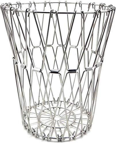 PremiumAV PremiumAV Multipurpose Fruit Basket Stainless Steel Wire Bowl Foldable Basket for Vegetable  /  Fruits  /  Dining –  