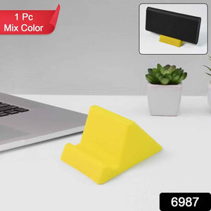 Compact Plastic Mobile Phone Holder Stand (1 Pc & Mix Color)
