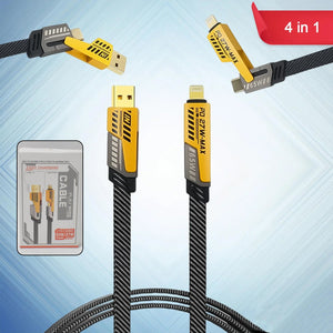 PremiumAV PremiumAV 4 in 1 Charging Cable 65W Cable (1 Pc / 1 Mtr.) –  