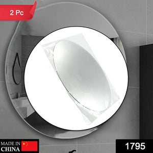 Oval Shape 3D Mirror Sticker (2 Pc Set)  - PremiumAV