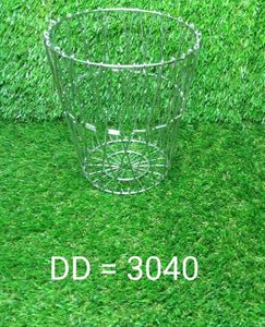 Multipurpose Fruit Basket Stainless Steel Wire Bowl Foldable Basket for Vegetable  /  Fruits  /  Dining