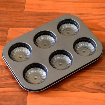 6 slot Non-Stick Muffins Cupcake Pancake Baking Molds