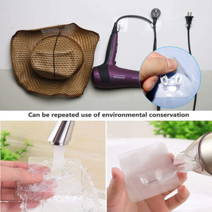 PremiumAV Transparent Multi-Function Wall Storage Hooks - PremiumAV