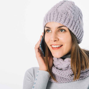 PremiumAV Cap for Winter Woolen Knitted Black Inside Fur Caps