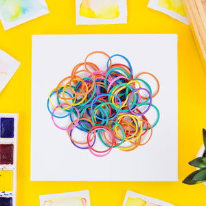 2-Inch Unbreakable Nylon Rubber Bands – Reusable Multicolor for Office, Home & School (50GM), Hair accessories