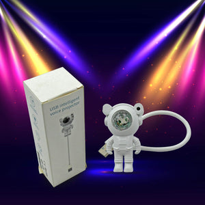 PremiumAV PremiumAV USB Intelligent Voice Projector Astro Night Light  Projector, Galaxy Light Star Projector, Cartoon Light, LED Light, Desk Lamp, Mini Night L 