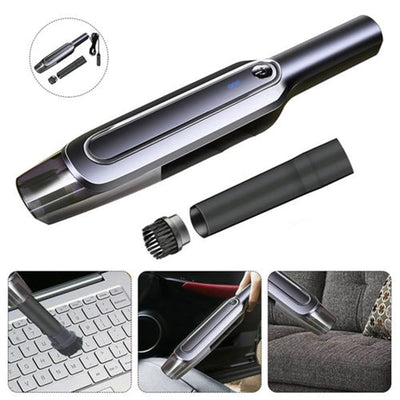 PremiumAV Portable Vacuum Cleaner Wireless USB High Power Strong Suction Handheld Vacuum Cleaner for Home Cars