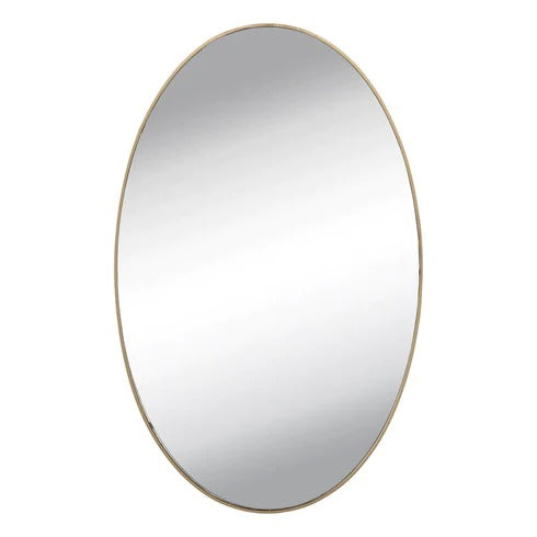 PremiumAV PremiumAV SMALL OVAL FRAME LESS MIRROR WALL STICKER FOR DRESSING –  