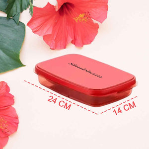 Customize Seal Rectangular 2 Containers Lunch Box