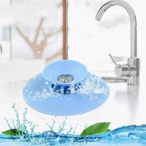 Creative 2-in-1 Silicone Sewer Sink Sealer Cover Drainer (multicolour)