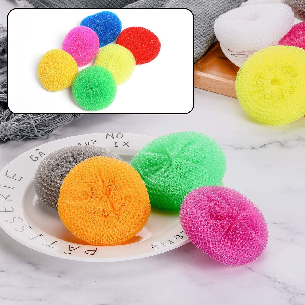 PremiumAV PremiumAV Plastic Scrubber Round Nylon Scrubbers (Pack of 6) –  