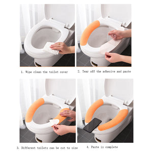 PremiumAV Toilet Seat Cover, Toilet Seat Cushion Soft and Warm Washable Toilet seat Cover Sheets Comfortable  - PremiumAV