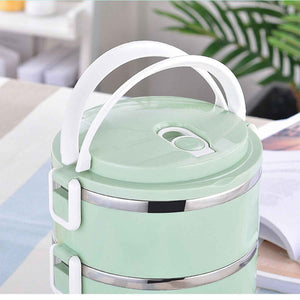 PremiumAV Multi Layer Stainless Steel Hot Lunch Box (2 Layer)