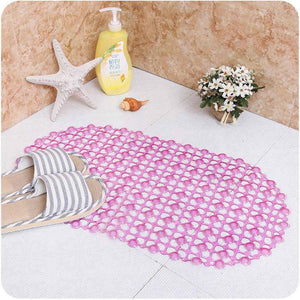PremiumAV Nonslip Soft Rubber Bath Mat for Bathtub and Shower, Anti Slip Bacterial Anti Bacterial Machine Washable PVC Bath Mat
