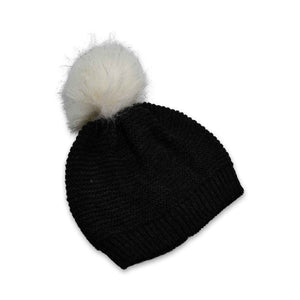 PremiumAV Men's and Women's Skull Slouchy Winter Woolen Knitted Black Inside Fur Beanie Cap.