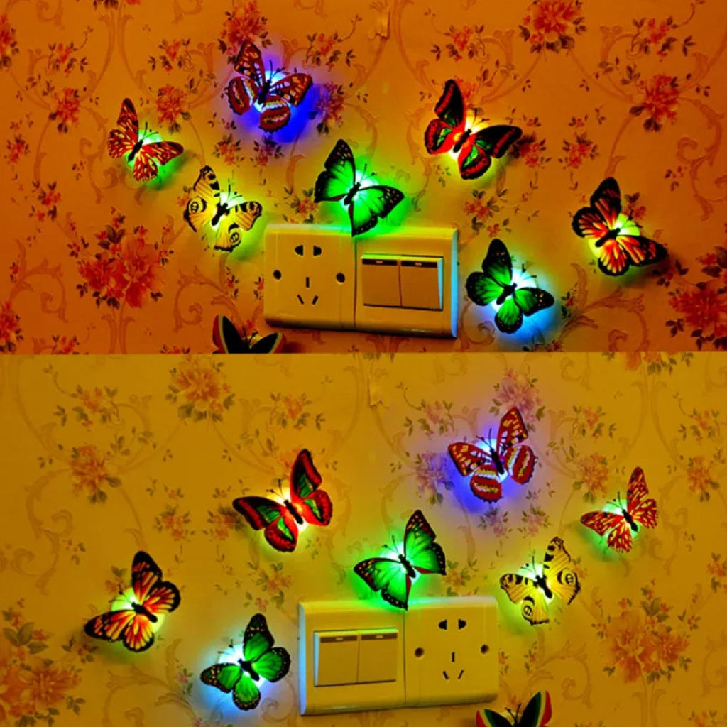 PremiumAV PremiumAV The Butterfly 3D Night Lamp Comes with 3D Illusion Design Suitable for Drawing Room, Lobby. –  