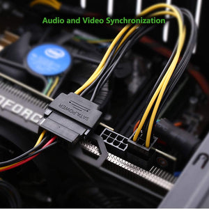 BIGPLAYER BigPlayer SATA Cable 15PIN to 6PIN for PCI Express Card(8-Inches) - PremiumAV
