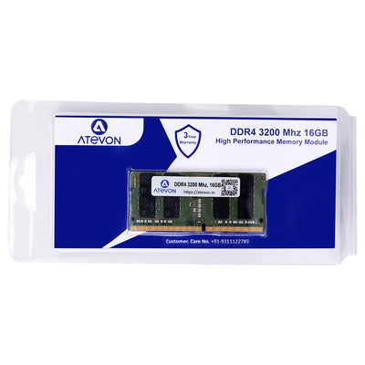 ATEVON ATEVON 16GB DDR4 Laptop Memory, 3200 MHz CL22, CT16G4SFRA32A, 3 Year Warranty