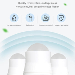 PremiumAV Clothes Stain Remover Bead Design Emergency Stain Rescue Roller Cleaner for Natural Fabric Removes Oil Almost All Types of Fabrics  - PremiumAV