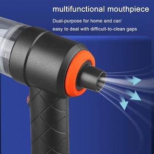 PremiumAV Vacuum Cleaner Dust Collection 2 in 1 Car Vacuum Cleaner High-Power Handheld Wireless Vacuum Cleaner Home Car Dual-use Portable USB Recharge - PremiumAV
