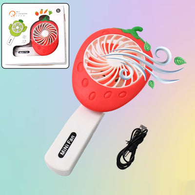 PremiumAV Rechargeable Handheld Mini Fan (Battery Not Included / Mix Colour)