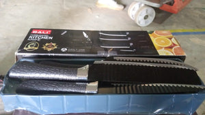Stainless Steel Knife Set With Chef Peeler And Scissor (6 Pieces)  - PremiumAV