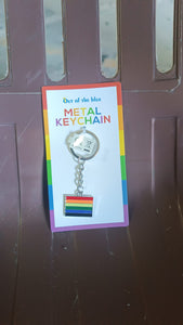 Rainbow Design Metal Keyring Key Chain (1 Pc Mix Design)