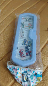 Cartoon Character Printed Plastic Pencil Box with Built-in Maze Puzzle Game (1 Pc)