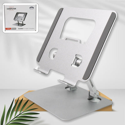PremiumAV Tablet Stand Metal Alloy Adjustable Bracket, Suitable For tablet Computers for Desk Ergonomic Foldable Metal Tablet Holder/Tablets/Mobile Ph