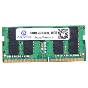 ATEVON ATEVON 16GB DDR4 Laptop RAM 2666MHz CL19 | 1.2V SODIMM Memory Module | High-Speed Upgrade for Notebooks & Gaming Laptops | Low Power Consumptio - PremiumAV