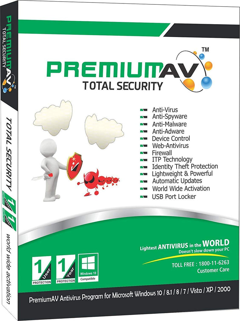 PremiumAV Total Security - 1 User,1 Year - Version Free