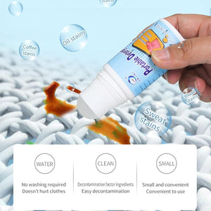PremiumAV Clothes Stain Remover Bead Design Emergency Stain Rescue Roller Cleaner for Natural Fabric Removes Oil Almost All Types of Fabrics  - PremiumAV
