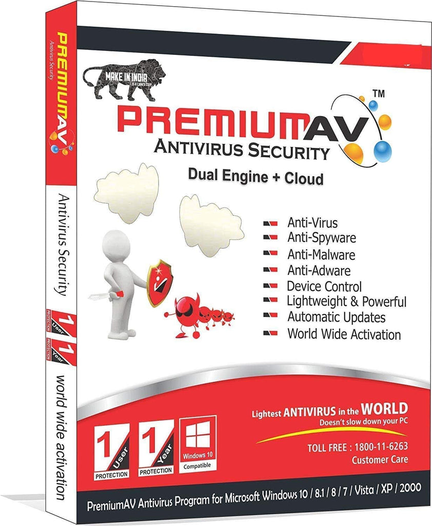 PremiumAV Antivirus - 1 User 1 Year - Version Free Edition
