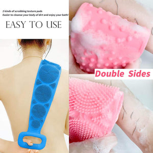 Eco-Friendly Silicone Shower Brush & Back Scrubber Towel  - PremiumAV