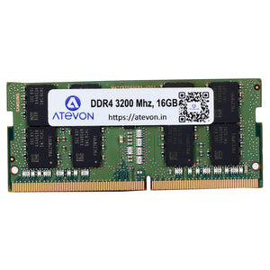 ATEVON ATEVON 16GB DDR4 Laptop Memory, 3200 MHz CL22, CT16G4SFRA32A, 3 Year Warranty - PremiumAV
