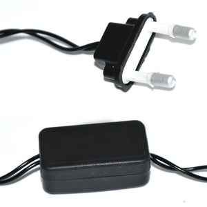 Colorful LED lights, detailed view.