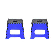 12-inch foldable step stool in use, perfect for home tasks.