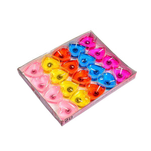 PremiumAV Heart Shape Wax Scented Candles. (Pack of 20 pcs)