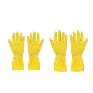 PremiumAV PremiumAV 2 pair med yellow gloves For Types Of Purposes Like Washing Utensils, Gardening And Cleaning Toilet Etc. –  
